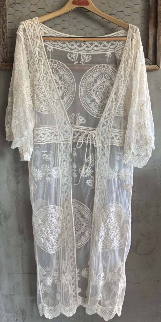Rebellion Lace Kimono Cardigan Cover Up
